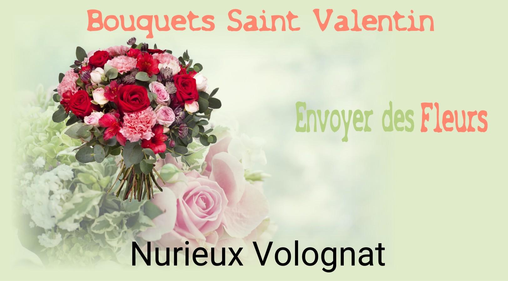 Roses de Saint-Valentin livrées à Nurieux-Volognat